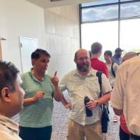 Faculty enjoying ice cream